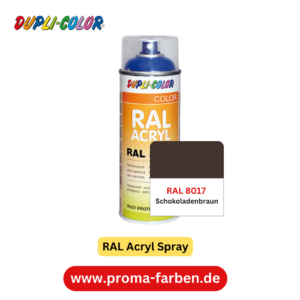 Dupli-Color RAL Acryl Spray RAL 8017 Schokoladenbraun glänzend