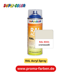 Dupli-Color RAL Acryl Spray RAL 9001 cremeweiß