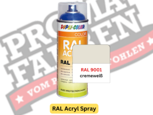 Dupli-Color RAL Acryl Spray RAL 9001 cremeweiß online bestellen bei ProMa Farben