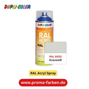 Dupli-Color RAL Acryl Spray RAL 9002 Grauweiß glänzend