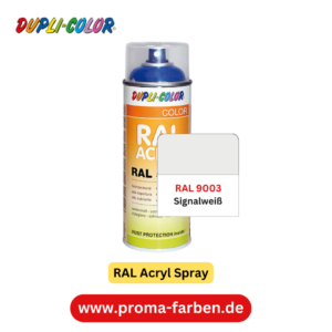 Dupli-Color RAL Acryl Spray RAL 9003 Signalweiß