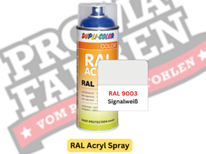 Dupli-Color RAL Acryl Spray RAL 9003 Signalweiß online bestellen bei ProMa Farben