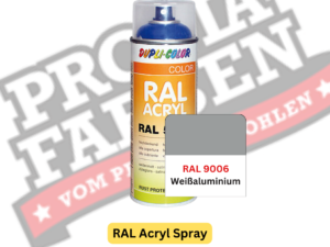 Dupli-Color RAL Acryl Spray RAL 9006 Weißaluminium online bestellen bei ProMa Farben