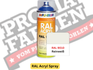 Dupli-Color RAL Acryl Spray RAL 9010 Reinweiß matt online bestellen bei ProMa Farben