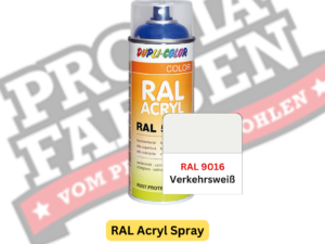 Dupli-Color RAL Acryl Spray RAL 9016 Verkehrsweiß online bestellen bei ProMa Farben