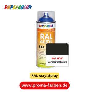 Dupli-Color RAL Acryl Spray RAL 9017 Verkehrsschwarz glänzend