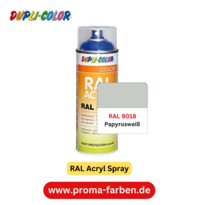 Dupli-Color RAL Acryl Spray RAL 9018 Papyrusweiß