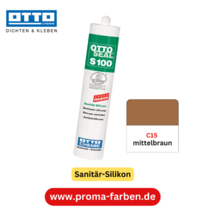 OTTOSEAL Silikon S100 farbig C15 mittelbraun