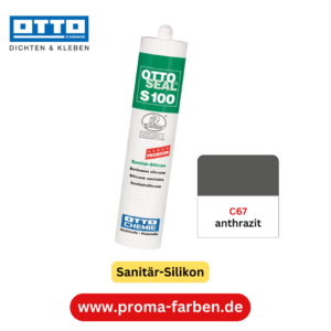 OTTOSEAL Silikon S100 farbig C67 anthrazit
