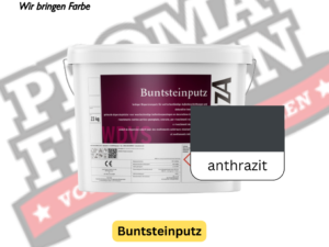 einzA Buntsteinputz anthrazit