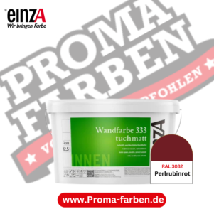 einzA Wandfarbe 333 RAL 3032 Perlrubinrot