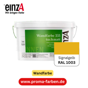 einzA Wandfarbe 333 RAL 1003 Signalgelb  2 Liter