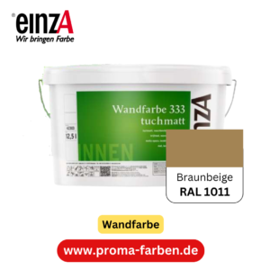 einzA Wandfarbe 333 RAL 1011 Braunbeige  2 Liter