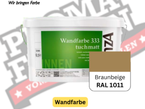 einzA Wandfarbe 333 RAL 1011 Braunbeige online bestellen bei ProMa Farben