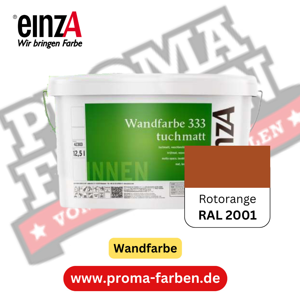 einzA Wandfarbe 333 RAL 2001 Rotorange einzA Wandfarbe 333 RAL 2001 Rotorange