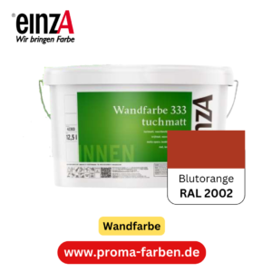 einzA Wandfarbe 333 RAL 2002 Blutorange  2 Liter