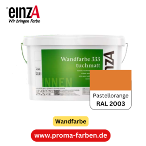 einzA Wandfarbe 333 RAL 2003 Pastellorange  2 Liter