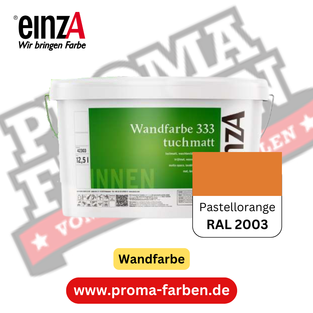 einzA Wandfarbe 333 RAL 2003 Pastellorange einzA Wandfarbe 333 RAL 2003 Pastellorange