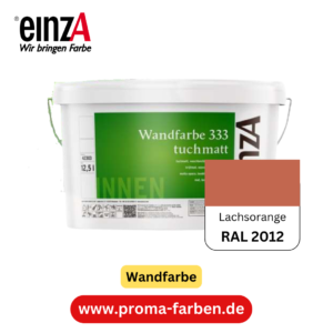 einzA Wandfarbe 333 RAL 2012 Lachsorange   2 Liter