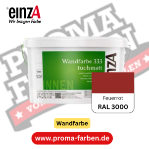 einzA Wandfarbe 333 RAL 3000 Feuerrot online bestellen bei ProMa Farben