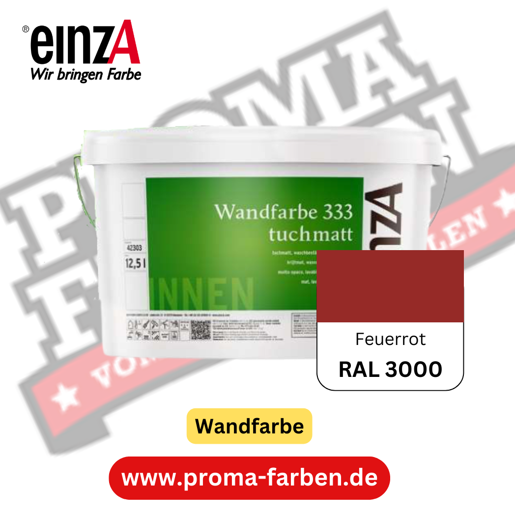 einzA Wandfarbe 333 RAL 3000 Feuerrot einzA Wandfarbe 333 RAL 3000 Feuerrot