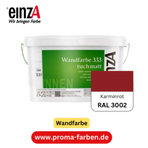 einzA Wandfarbe 333 RAL 3002 Karminrot  2 Liter