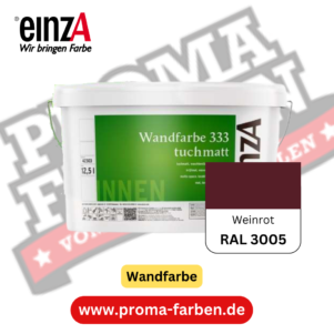 einzA Wandfarbe 333 RAL 3005 Weinrot online bestellen bei ProMa Farben