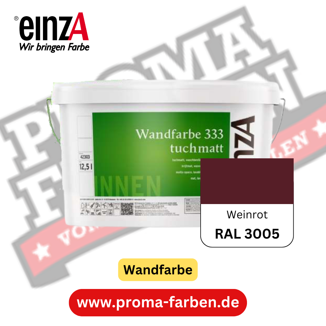 einzA Wandfarbe 333 RAL 3005 Weinrot einzA Wandfarbe 333 RAL 3005 Weinrot