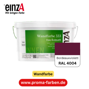 einzA Wandfarbe 333 RAL 4004 Bordeauxviolett  2 Liter
