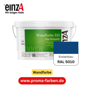 einzA Wandfarbe 333 RAL 5010 Enzianblau
