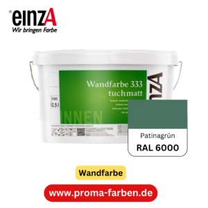 einzA Wandfarbe 333 RAL 6000 Patinagrün 2 Liter