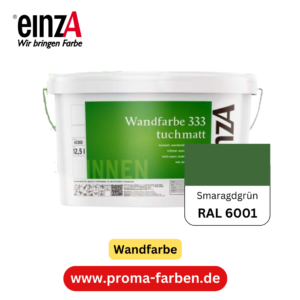 einzA Wandfarbe 333 RAL 6001 Smaragdgrün 2 Liter