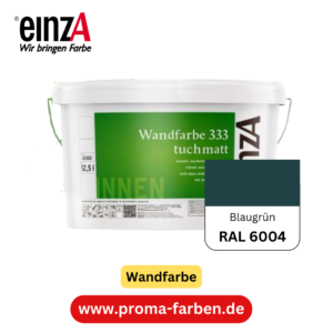 einzA Wandfarbe 333 RAL 6004 Blaugrün   2 Liter