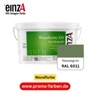 einzA Wandfarbe 333 RAL 6011 Resedagrün 2 Liter