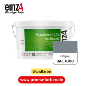 einzA Wandfarbe 333 RAL 7000 Fehgrau