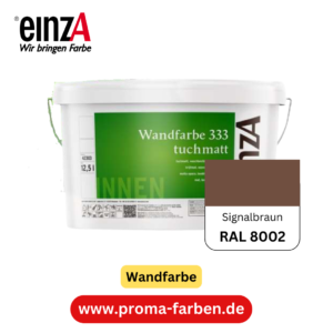 einzA Wandfarbe 333 RAL 8002 Signalbraun  2 Liter