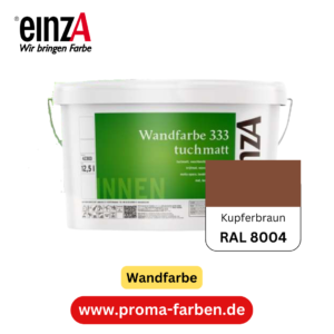 einzA Wandfarbe 333 RAL 8004 Kupferbraun  2 Liter