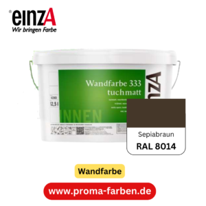 einzA Wandfarbe 333 RAL 8014 Sepiabraun