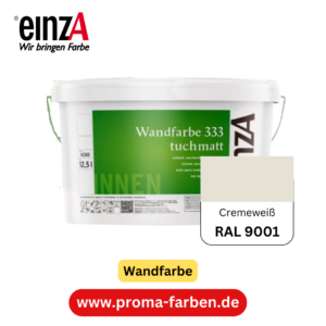 einzA Wandfarbe 333 RAL 9001 Cremeweiß  2 Liter