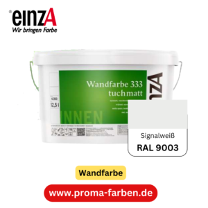 einzA Wandfarbe 333 RAL 9003 Signalweiß 2 Liter