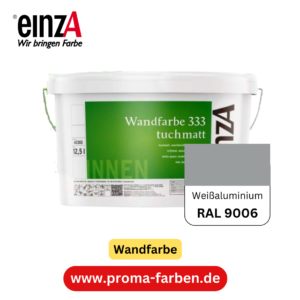 einzA Wandfarbe 333 RAL 9006 Weißaluminium