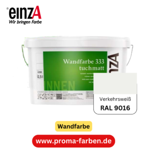 einzA Wandfarbe 333 RAL 9016 Verkehrsweiß  2 Liter