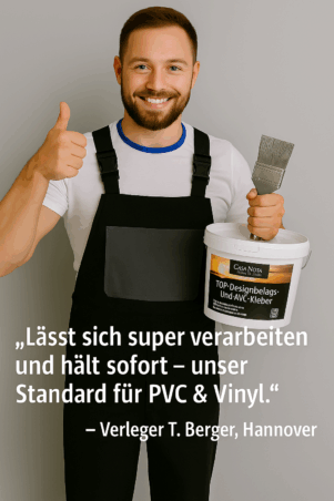 TOP Lino- und Multikleber Für Linoleum-, PVC/CV- und Textilbeläge auf saugfähigen Untergründen