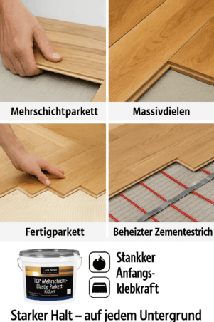 CASA NOVA Top Mehrschicht Elastik- Parkettkleber 18kg – Bild 3