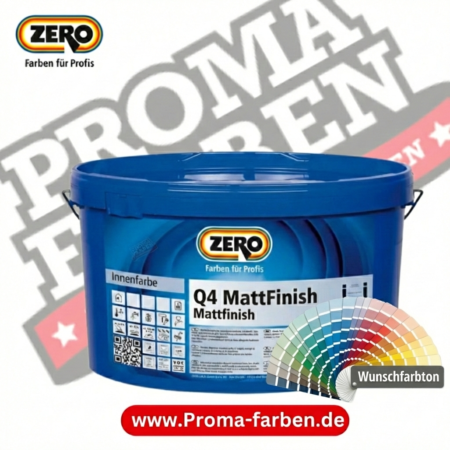 Zero Q4 MattFinish Wandfarbe – Wunschfarbe kaufen bei ProMa-farben.de