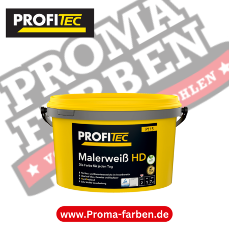 ProfiTec P 115 Malerweiß HD 12,5 L kaufen bei Proma Farben.de Maler Fachhandel & Onlineshop