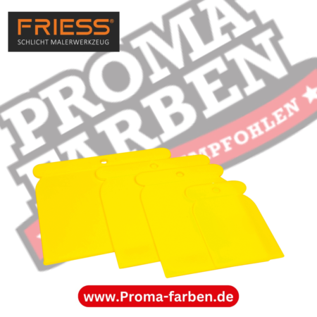 Friess Techno Japanspachtel Satz 4 teilig Kunststoff kaufen bei Proma Farben.de Maler Fachhandel & Onlineshop