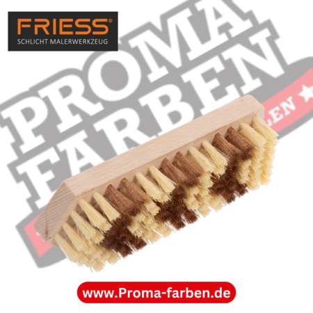 Friess Techno Beizbürste fibre bronze 150x50mm 7 reihig Seitenansicht kaufen bei Proma Farben.de Maler Fachhandel & Onlineshop