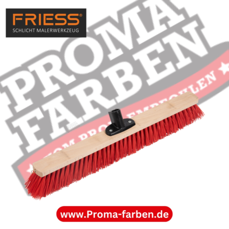Friess Techno Saalbesen Elaston 60cm rot mit Stielhalter kaufen bei Proma Farben.de Maler Fachhandel & Onlineshop