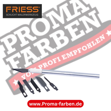 Friess Techno Schablonenmesser Set 160mm 7 teilig im Etui kaufen bei Proma Farben.de Maler Fachhandel & Onlineshop